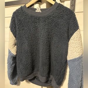 Tricolor Fuzzy Sweater